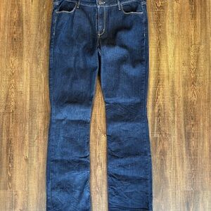 Old Navy Mid Rise WOW Boot Cut Dark Blue Jeans